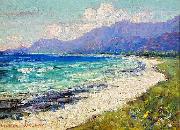 Hawaiian Coastal Scene, oil painting by Lionel Walden